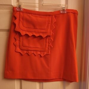 Victoria Beckham for Target Orange A-Line Mini Skirt